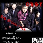 March 29th, Orgy at Backstage Bar in Tacoma, WA 