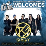 Orgy to play Blue Ridge Rock Fest @ Lynchburg, VA 09/09/2017
